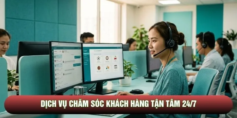 Dịch vụ chăm sóc khách hàng tận tâm 24/7